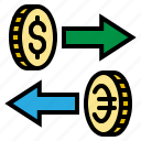 coin, currency, dollar, euro, exchange