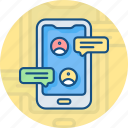 chat, communication, message, mobile, mobile chat, phone, smart phone