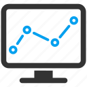 analytics, chart, graph, report, monitor, data, statistics