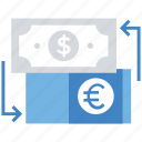 business, currency exchange, dollar, euro, finance, money