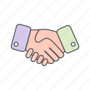 agreement, hand shake, contract