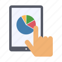 business analytics, data, pie chart, report