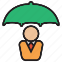 umbrella, insurance, protection, rain, weather