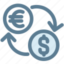 charge, dollar, exchange, fees euro, money, money business