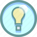 bulb, develop, idea, light