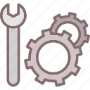 configuration, repair, settings, spanner, wrench