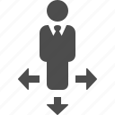 businessman, direction, directions, man, movement