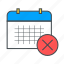 calendar, date, false, task, wrong 