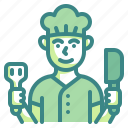 chef, cook, professions, man, avatar