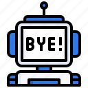 bye, chatbot, bot, conversation, communications