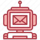 email, chatbot, bot, communication, assistant