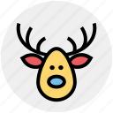 alaska, christmas, deer, deer face, face, santa