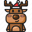 hat, reindeer, winter, deer, christmas, xmas