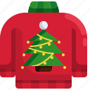 pullover, tree, clothes, christmas, sweater