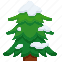 christmas, forest, pine, snow, tree, joshua