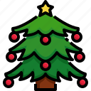 decoration, christmas, tree, star, forest