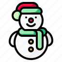 christmas, cold, snow, snowman, winter