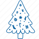 celebration, christmas, decorated, decorated christmas tree, holyday, new year, tree