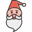 gift, santa claus, cap, santa, christmas, beard, present