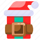 xmas, presents, gift box, santa hat, christmas