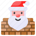 roof, xmas, chimney, santa claus, christmas