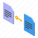 files, cipher, isometric