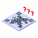 qr, code, isometric