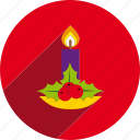 candle, christmas, circle, decoration, holiday, xmas