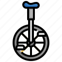 circus, filloutline, unicycle, wheel, monocycle, transportation