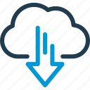 cloud, data, download, host, server, sync