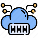 www, internet, domain, connection, cloud, computing