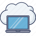 laptop, computer, online, cloud, server