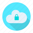 cloud, lock, secure, security