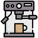 coffee, machine, restaurant, kitchenware, hot, drink, technology