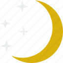 night, star, stars, moon