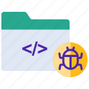 bug, defect, error, folder bug, hack, virus