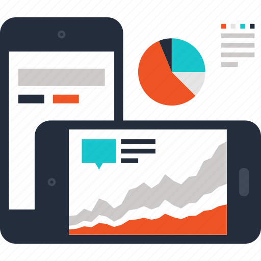 Analytics, chart, dashboard, graph, mobile, phone, statistics icon - Download on Iconfinder