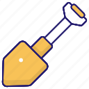 shovel, construction, gardening, spade, tool icon