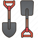 digger, equipment, farm, garden, shovel