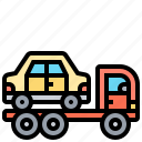 car, moving, service, towing, truck