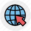 arrow, circle, earth, global, map, world, world globe