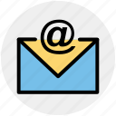 at, email, envelope, letter, message