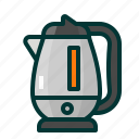 kettle, appliance, boiling, electric, pot