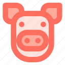 animal, face, farm, pig, piggy