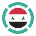 country, flag, location, nation, navigation, pin, syria