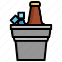 beer, bucket, food, restaurant, alcohol, box