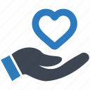 donation, hand, heart, donate, charity, give, love