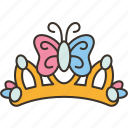 crown, butterfly, princess, fancy, costume