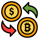 exchange, money, finance, dollar, currency, bitcoin, payment