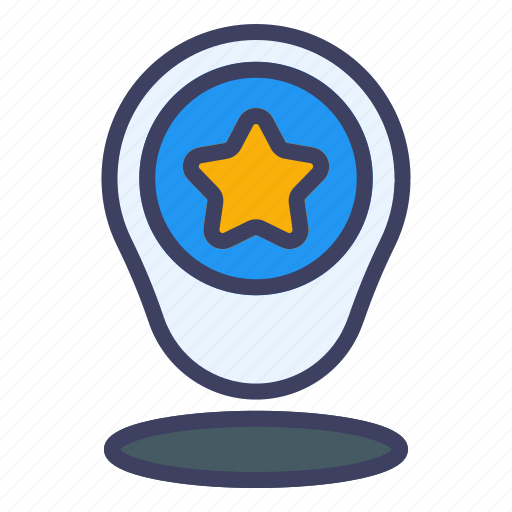 Star, location, review, map, pin, navigation icon - Download on Iconfinder